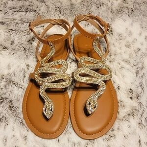 Antonio Melani Selma Snake Sandals size 7.5M